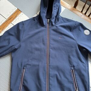 Tommy Hilfiger Navy Full-Zip Hooded Windbreaker
